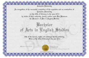bachelor of arts in english